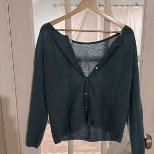 Sézane Gaspard Cardigan in sage Small